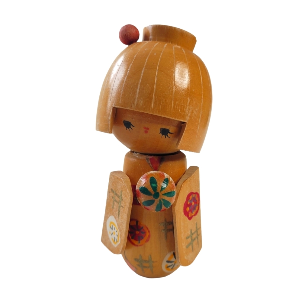 Vintage wooden kokeshi doll